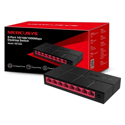 Mercusys MS108G 8 Port Gigabit Ethernet Network Switch - Image 2