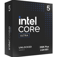 Intel Core Ultra 5 processor 250K Plus, 18 Cores, 18 Threads, 3.3GHz up to 5.3GHz, LGA 1851 Socket ,30MB Cache, 125W, Maximum Turbo Power 159W, Intel Graphics, No Cooler