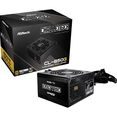 ASRock CL-850G 850W ATX Power Supply Unit, 80 PLUS GOLD Certified, 120mm Golf-Blade Fan, High Efficiency PSU - Image 2