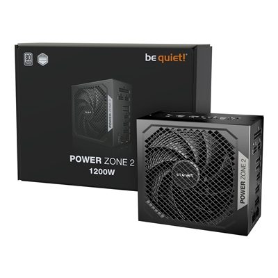 be quiet! Power Zone 2, 1200W, Semi-passive zero-RPM cooling, 2 x 90' angled 12V-2x6 connectors and PCIe 5.1/ATX 3.1 compatibility, 10-year manufacturer's warranty. - Image 2