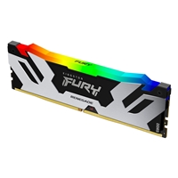 Kingston FURY Renegade KF572C38RSA-24 24GB (1x 24GB) U-DIMM System Memory, 7200MHz, DDR5, CL38, Silver, RGB, Intel XMP