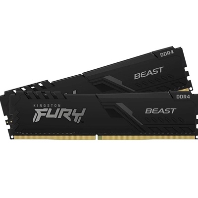 Kingston FURY Beast KF432C16BBK2/32 32GB (2x 16GB) DIMM System Memory, 3200MHz, DDR4, CL16, Black, Intel XMP - Image 2