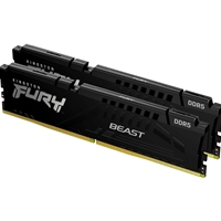 Kingston FURY Beast KF556C36BBEK2-64 64GB (2x 32GB) DIMM System Memory, 5600MHz, DDR5, CL36, Black, Intel XMP, AMD EXPO