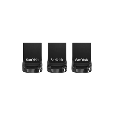 SanDisk Ultra Fit - USB flash drive - 32 GB - USB 3.1 - black (pack of 3) - Image 2