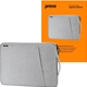 Prevo 14 Inch Laptop Sleeve, Side Pocket, Cushioned Lining, Light Grey - Image 3