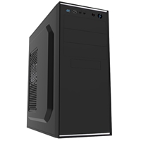 CiT Jet Stream Mid Tower 1 x USB 3.0 / 1 x USB 2.0 Black & Silver Case with 500W PSU