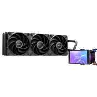 Antec Vortex View 360 Black AIO Liquid CPU Cooler, Massive 5-Inch Rotatable IPS LCD Display, 9th Gen Asetek Pump for 400W TDP, Triple 120mm PWM Fans,  ARGB Backglow
