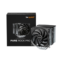 be quiet! Pure Rock Pro 3 CPU Cooler, Universal Socket, 2 x Pure Wings Fans, 2000RPM, only 34.8dB(A) at maximum fan speed, 250W TDP, 3-year manufacturer's warranty
