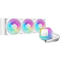 DeepCool LE360 V2 White 360mm Liquid CPU Cooler, Triple 120mm ARGB Fans, Anti-Leak Tech, Quiet High-Performance Pump, Compatible with Intel & AMD Sockets
