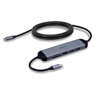 Lindy DST-Micro 140 Laptop Docking Station with USB-C, 1x 4K HDMI and Pass-Through Charging