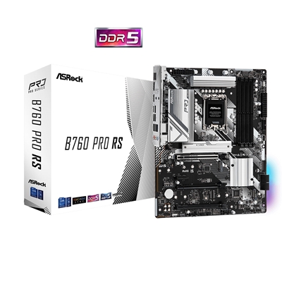 ASRock B760 PRO RS Intel 1700 Socket Motherboard, ATX, 4x DDR5 Slots, 3x M.2 Sockets, Fitted I/O Shield, 2.5GbE LAN, 1x DisplayPort / 1x HDMI Port - Image 2