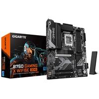 Gigabyte B760 GAMING X WIFI6E GEN5 Intel 1700 Socket Motherboard, ATX, 4x DDR5 Slots, 3x M.2 Sockets, 2.5GbE LAN, Wi-Fi 6E, 1x HDMI Port / 1x DisplayPort