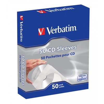 Verbatim CD-DVD Paper Sleeves 50-Pack - Image 2