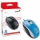 Genius DX-110 Wired USB Plug and Play Mouse, 1000 DPI Optical Tracking, 3 Button with Scroll Wheel, Ambidextrous Design with 1.5m Cable, Blue - Image 3