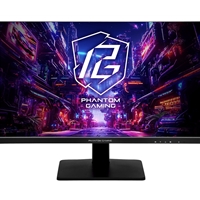 ASRock Phantom Gaming PG27FFX1B 27 Inch FHD (1920 x 1080) Flat IPS Gaming Monitor, 520Hz Refresh Rate 1ms Response Time, 2 x HDMI 2.1, 1 x DisplayPort 1.4, 2 x USB 3.2 Gen1 Type-A, 1 x USB 3.2 Gen1 Type-B, 1 x Headphone Out