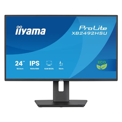 Iiyama ProLite 24-Inch 120Hz Full HD IPS Height Adjustable Monitor with Slim Bezel, HDMI, DisplayPort & USB Hub - Image 2