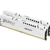 Kingston FURY Beast KF564C32BWEK2-64 64GB (2x 32GB) U-DIMM System Memory, 6400MHz, DDR5, CL32, White, Intel XMP, AMD EXPO