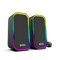 Marvo Scorpion SG-285 Havoc 20 USB Powered Stereo RGB 6W Gaming Speakers (Black)